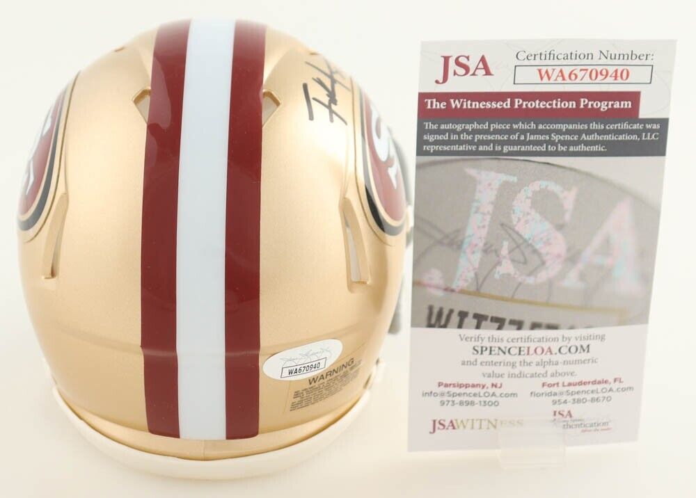 Frank Gore Signed San Francisco 49ers Speed Mini Helmet (JSA COA) 5xPro Bowl R.B