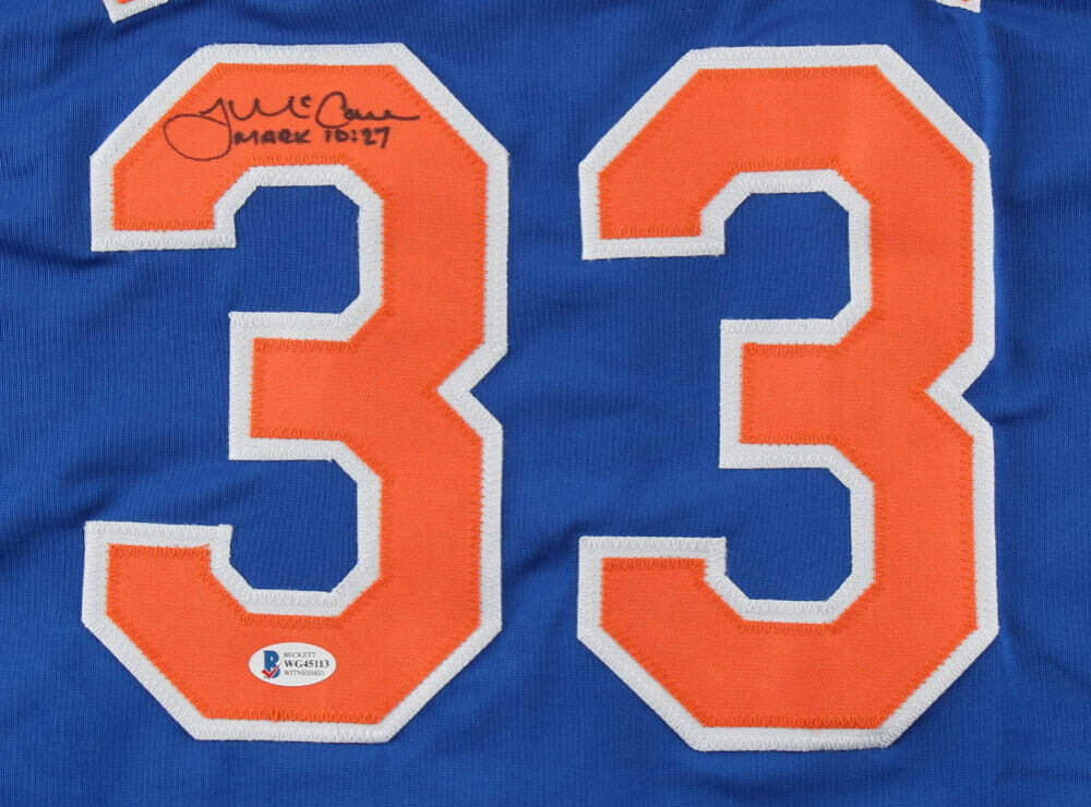 James McCann Signed New York Mets Jersey (Beckett COA) 2019 All Star Catcher