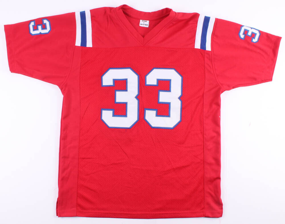Dion Lewis Signed Patriots Jersey (JSA) 3 Touchdowns in 1 Playoff Game 01/15/17