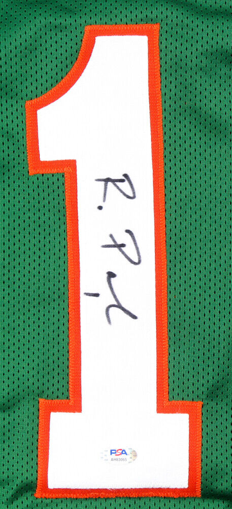Roscoe Parrish Signed Miami Hurricanes Jersey (PSA Holo) Buffalo Bills Receiver