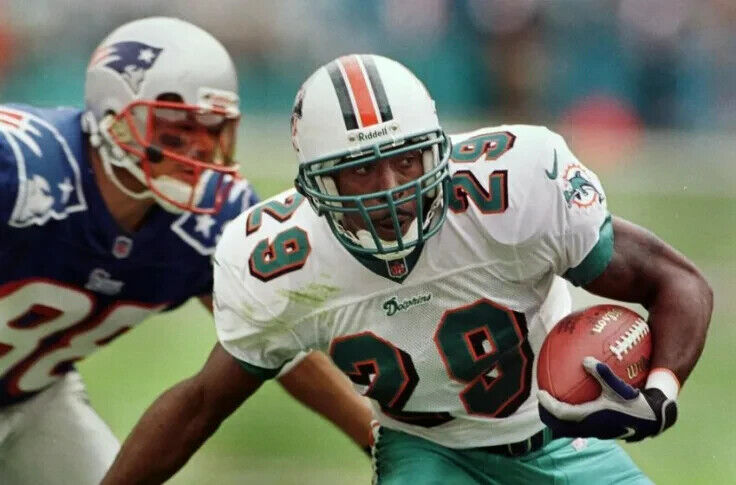 Sam Madison Signed Dolphins Jersey (JSA COA) Miami All Pro D.B. (1997–2005)
