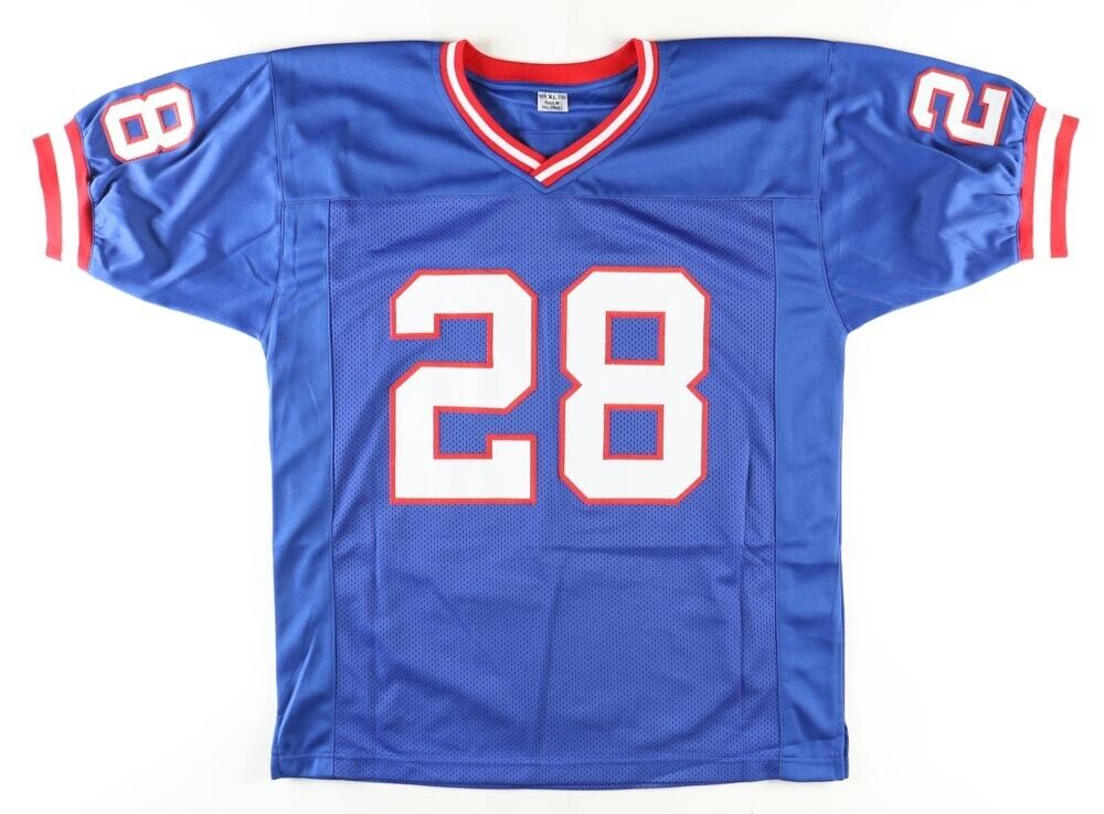 Everson Walls Signed New York Giant Jersey Inscribed "SB XXV" (JSA COA) Def Back