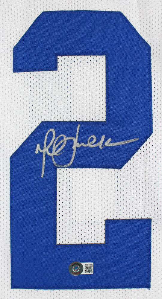 Marshall Faulk Signed Indianapolis Colts Jersey (Beckett Holo) NFL MVP 2000 / RB