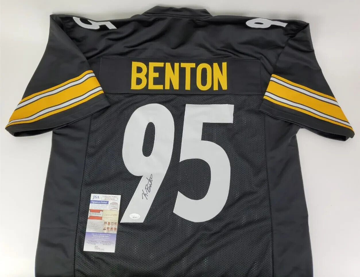 Keeanu Benton Signed Pittsburgh Steelers Jersey (JSA COA) 2023 Rookie Nose Tckl.