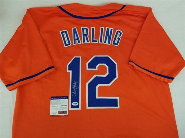 Ron Darling Signed Mets Throwback Jersey (Diamond Legends COA)