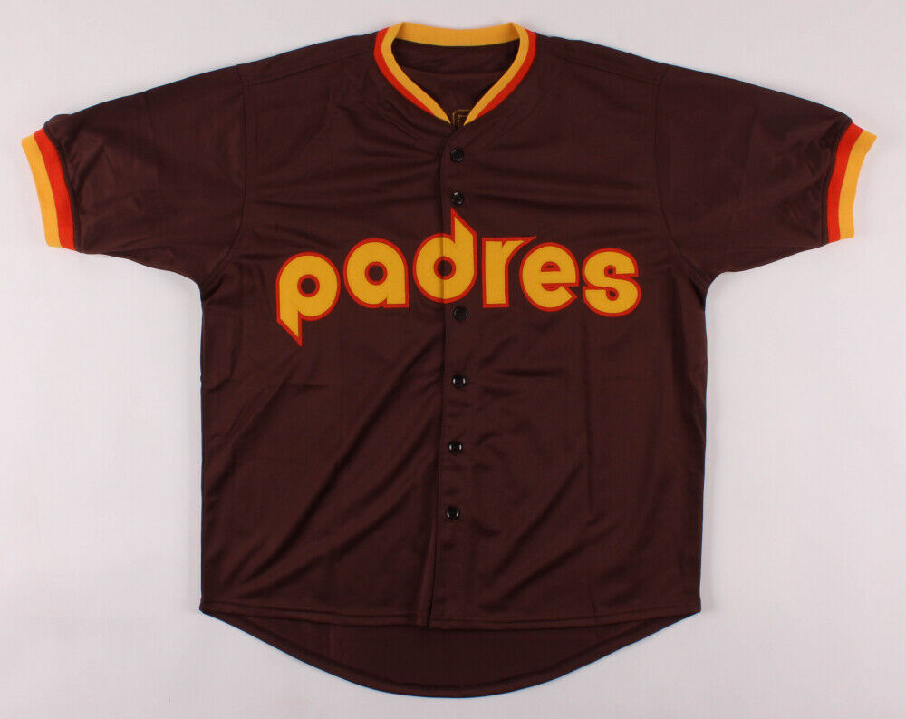 Doug Gwosdz Signed San Diego Padres Jersey /1984 N.L.Champs & Eyechart (JSA COA)