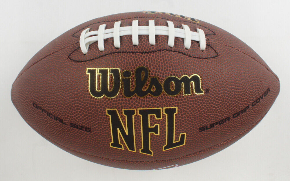 Mike Alstott Signed Wilson NFL Football (Beckett) Tampa Bay Buccaneer All Pro FB