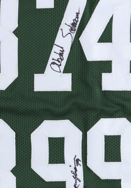 New York Sack Exchange Autographed Custom Green Football Jersey - JSA COA