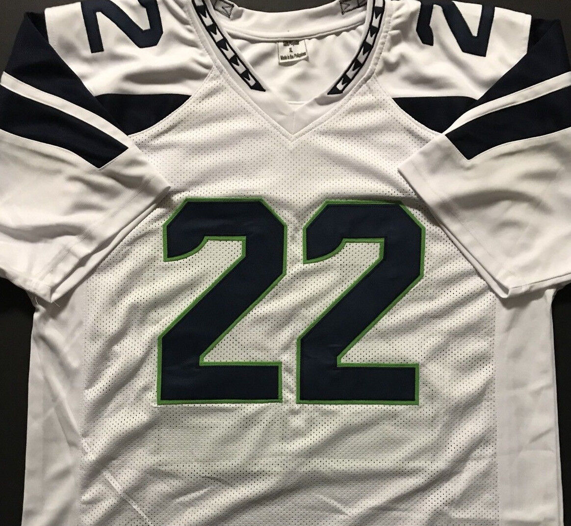 C.J. Prosise Signed Seahawks Jersey (Beckett) Seattle Running Back / Notre Dame