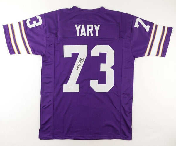 Ron Yary Signed Minnesota Vikings Jersey (JSA) 7xPro Bowl O-Tackle / H –