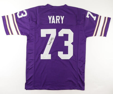 Ron Yary Signed Minnesota Vikings Jersey (JSA) 7xPro Bowl O-Tackle / HOF 2001