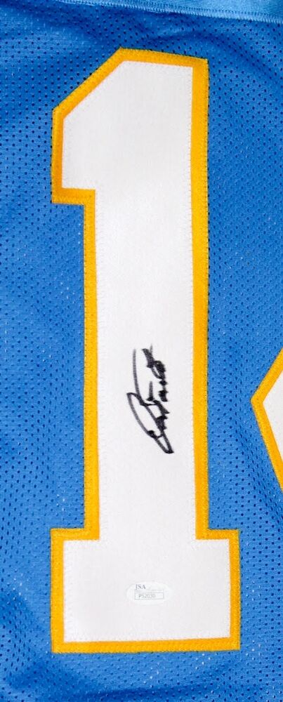 Dan Fouts Signed Chargers Jersey (JSA) 6×Pro Bowl (1979–1983, 1985) 254 TD's