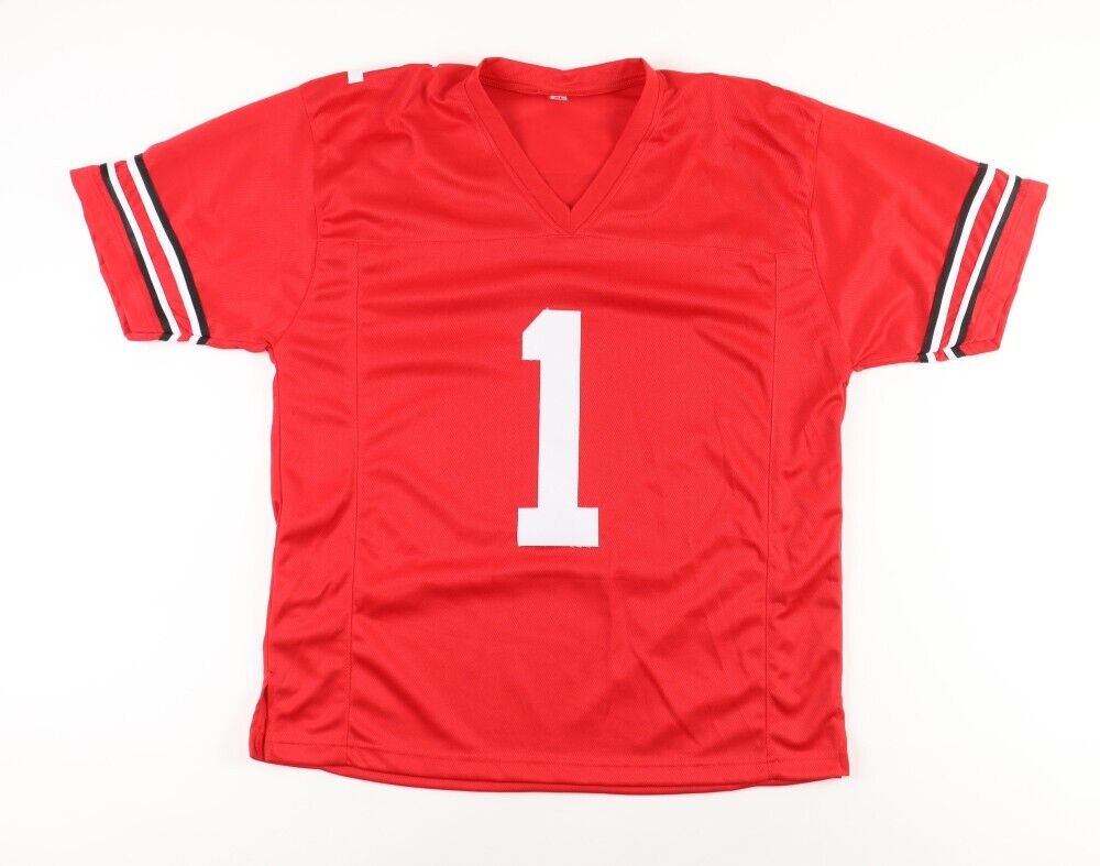 C. J Hicks Signed Ohio State Buckeyes Jersey (Playball Ink) 2023 Sophomore L.B.