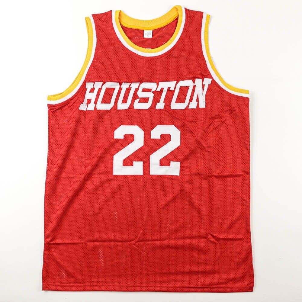 Clyde (The Glide) Drexler Signed Houston Rocket Jersey (JSA COA) 10XNBA All Star