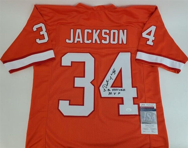 Dexter Jackson Signed Tampa Bay Buccaneer Throwback Creamsicle Jersey (JSA  COA)