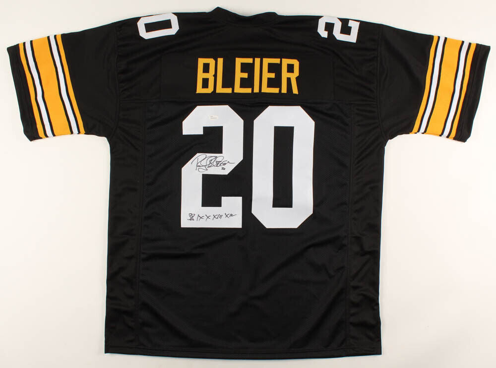 Rocky Bleier Signed Pittsburgh Steelers Jersey Inscribed "SB IX X XIII XIV" JSA