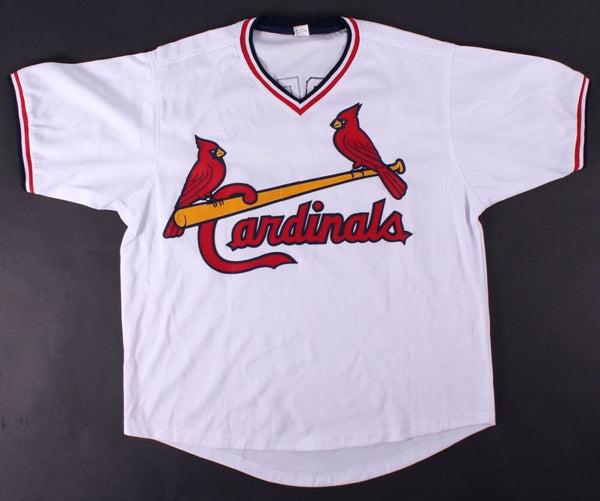 Orlando Cepeda Signed Stat Cardinals Mitchell Ness Jersey JSA