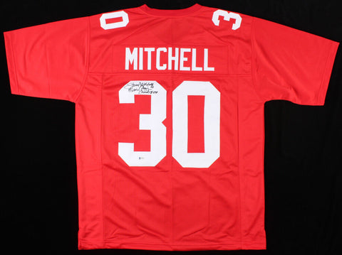 Stump Mitchell Signed Cardinals Jersey Inscribed "St. Louis Cardinals 81-89" COA