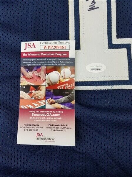 Michael Gallup Signed Cowboys Jersey (JSA COA) Dallas 2018 3rd Rd Pick W.R