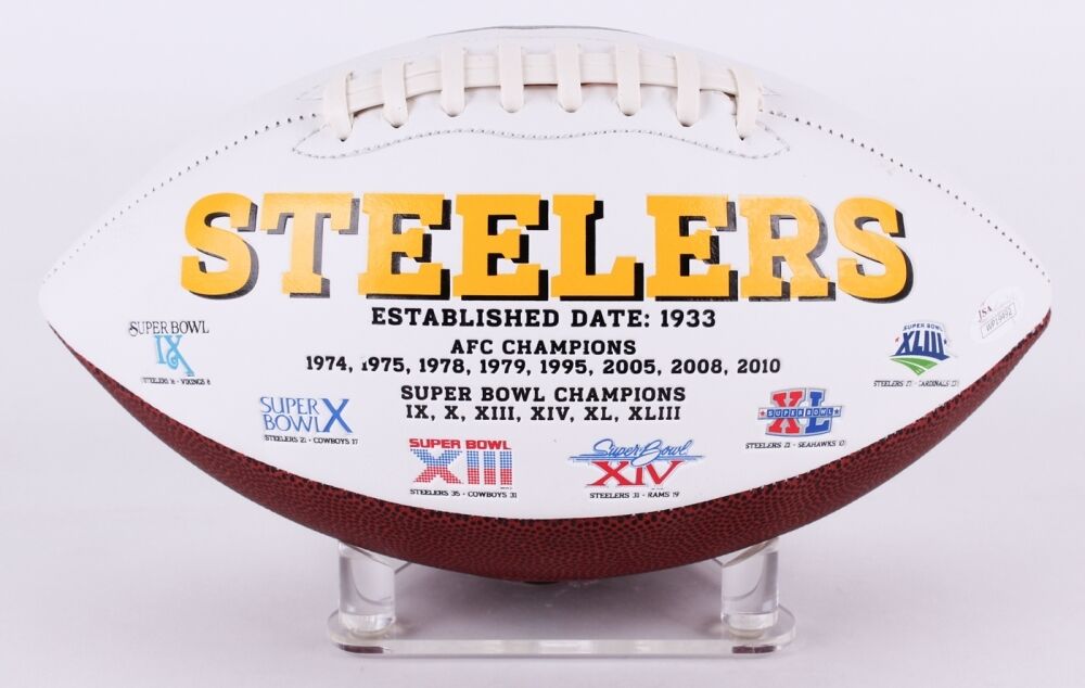 Le'Veon Bell Signed Steelers Team Logo Football (JSA) 2× Pro Bowl (2014, 2016)