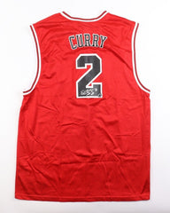 Eddy Curry Signed Chicago Bulls Jersey (Schwartz Sports COA) 2001 1st Rnd Pck #4