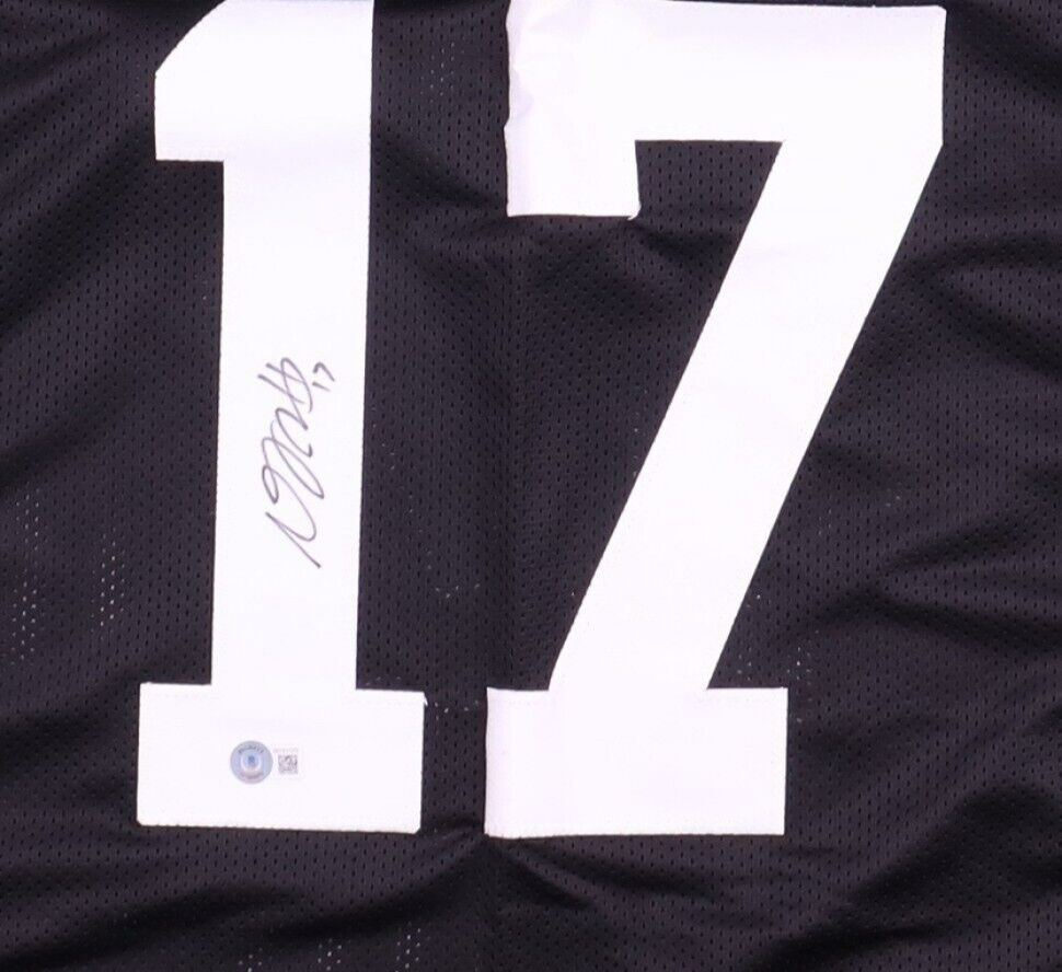 Davante Adams Signed Las Vegas Raiders Jersey (Beckett) 5xPro Bowl Wide Receiver