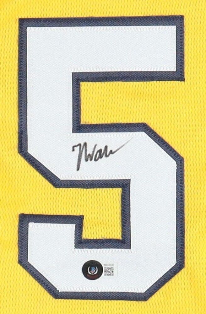 Jarace Walker Signed Indiana Pacers Jersey (Beckett) 8th Overall Pick 2023 Draft