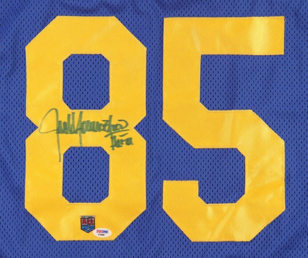 Jack Youngblood Signed Los Angeles Rams Jersey (PSA) 7×Pro Bowl Defensive End.