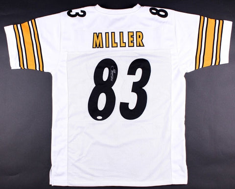 Heath Miller Signed Pittsburgh Steelers Jersey (JSA COA)  2xProBowl Tight End
