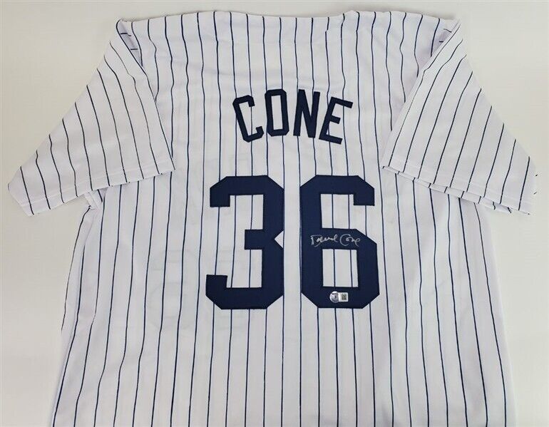 David Cone Signed New York Yankees Jersey (Beckett) 5xWorld Series Champ Pitcher