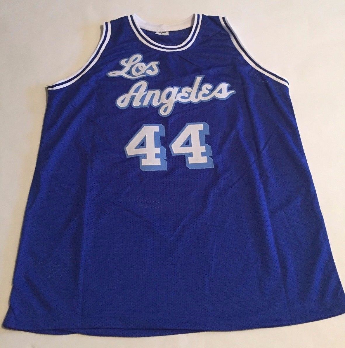 Jerry West Signed Lakers Mr. Clutch Jersey (JSA)14×NBA All-Star / 1972 NBA Champ