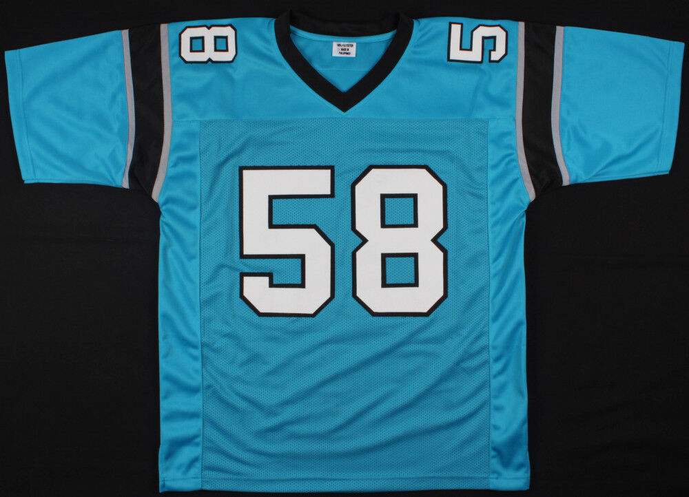 Thomas Davis Sr. Signed Panthers Jersey (JSA COA) 3×Pro Bowl L.B. (2015 - 2017)