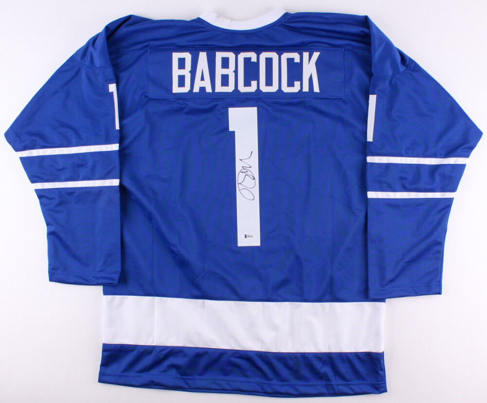 Mike Babcock Signed Maple Leafs Jersey (Beckett COA) Current NHL Head Coach