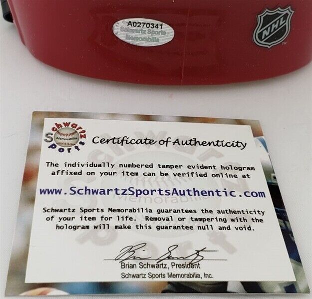 Chris Chelios "HOF 2013" Signed Detroit Red Wings Mini Helmet (Schwartz COA)
