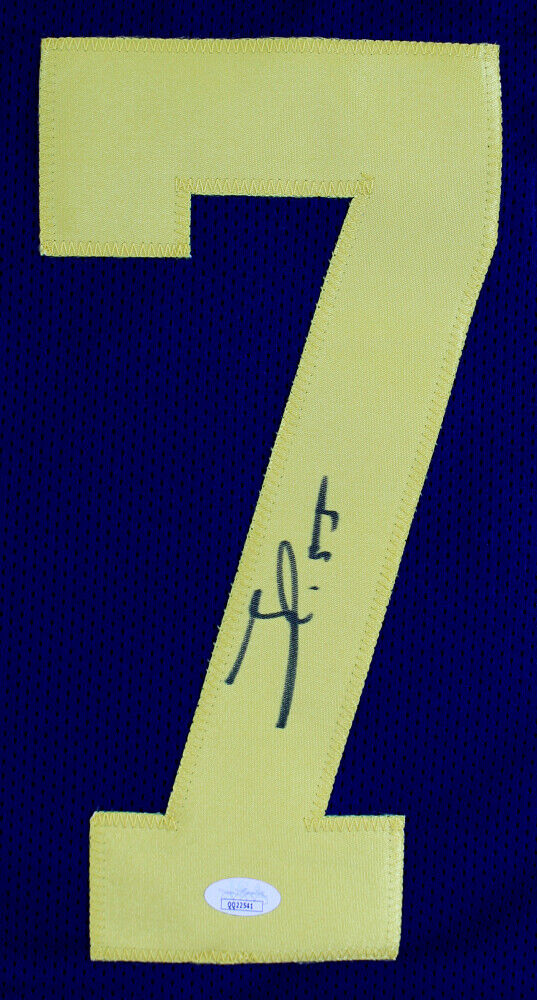 Frank Clark Signed Michigan Wolverines Jersey (JSA COA) Kansas City Chiefs D End