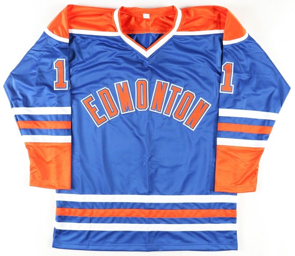 Mark Messier Signed Edmonton Oilers Jersey (JSA) 6xStanley Cup Champion / Center