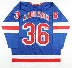 Glenn Anderson Signed New York Rangers Jersey Insc "94 Cup" (JSA COA) 6xChampion