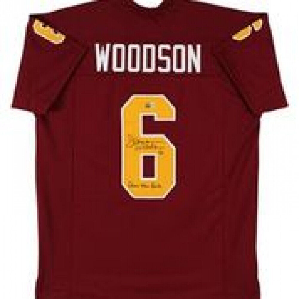 Darren Woodson Signed Arizona State Sun Devils Jersey Fear The Fork (Beckett)