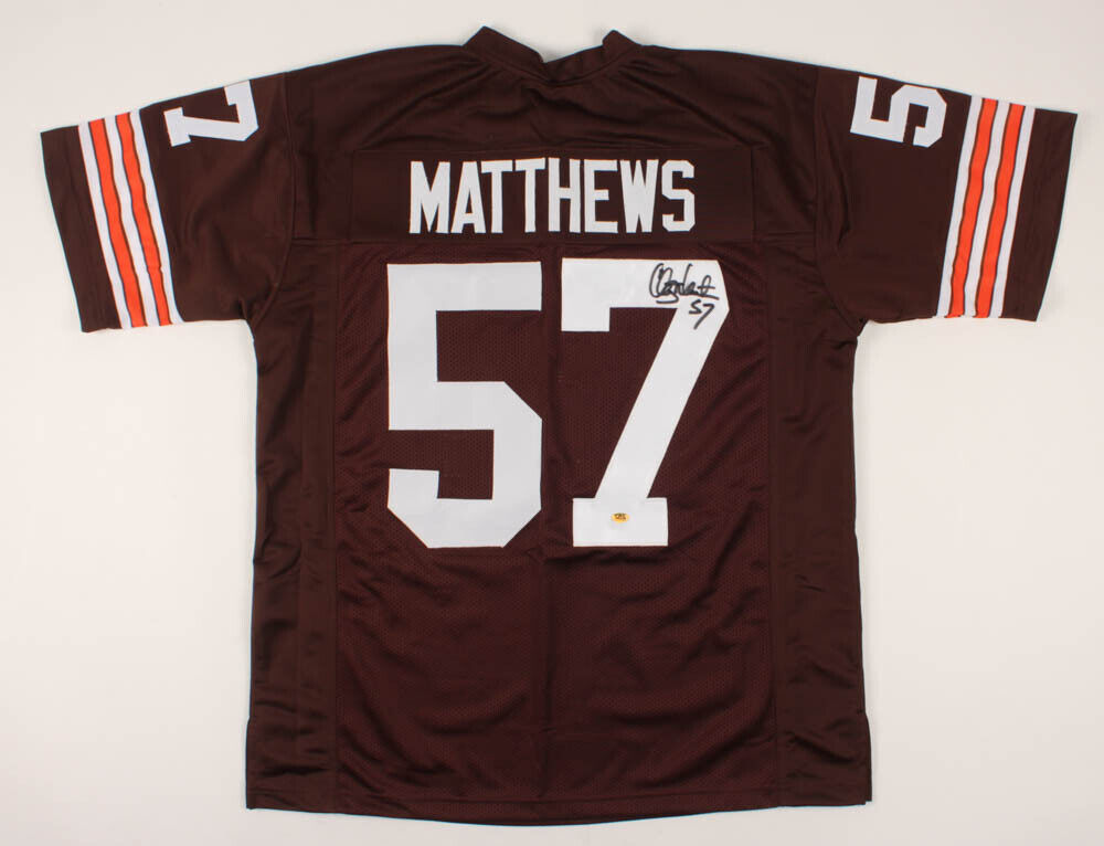 Clay Matthews Jr. Signed Cleveland Browns Jersey (CAS COA) 4xPro Bowl Linebacker