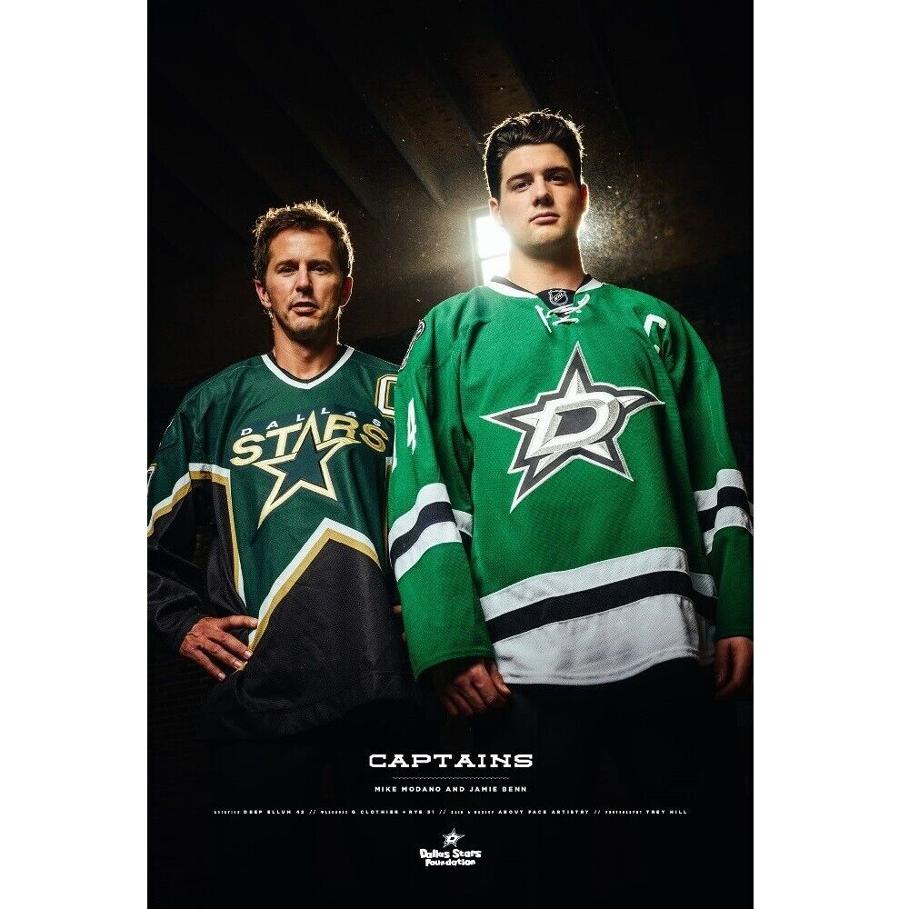 Mike Modano Signed Dallas Stars Green Jersey (JSA COA) 1999 Stanley Cup Champ