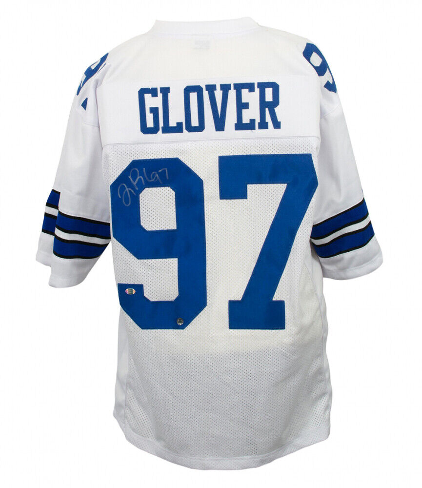 La'Roi Glover Signed Cowboys Jersey (S.I. COA) Dallas Pro Bowl Defensive Tackle