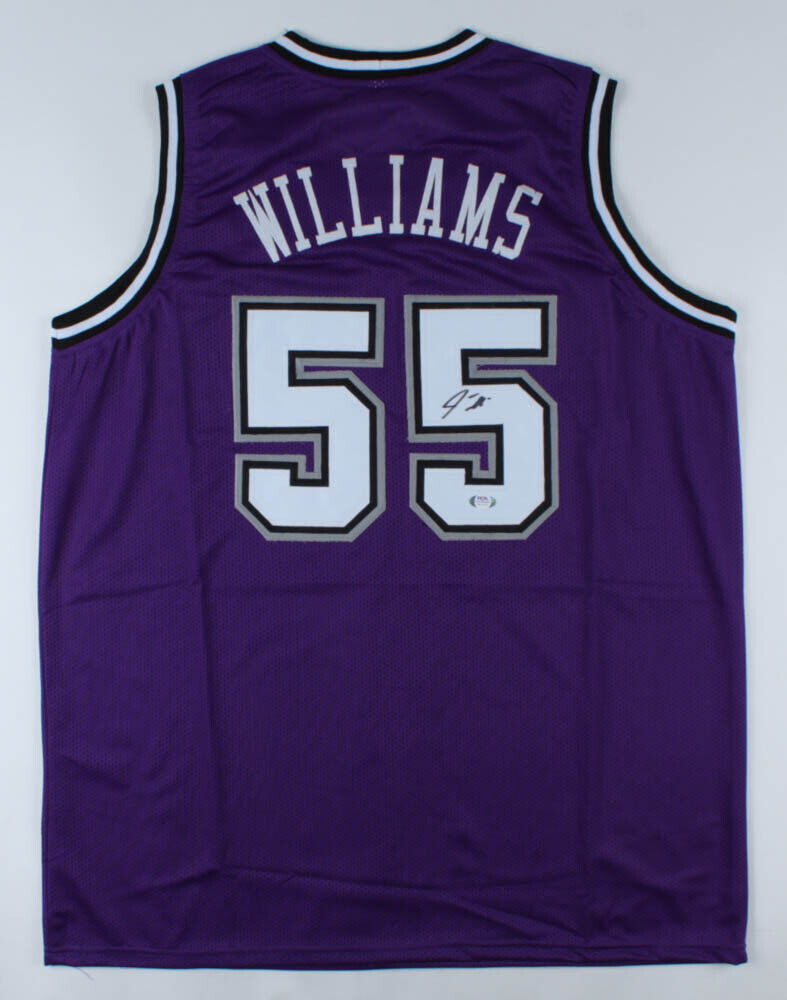 Jason Williams Signed Sacramento Kings Custom White Chocolate Jersey (PSA COA)