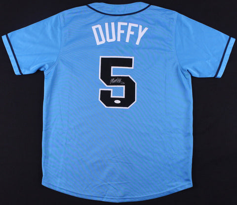 Matt Duffy Signed Tampa Bay Rays Jersey (JSA COA) World Series champion (2014)