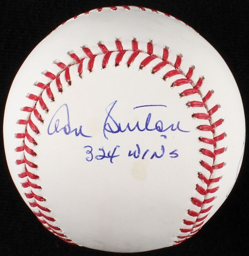 Perry, Niekro, & Sutton Signed OML Baseball  3 / 300 Game Winners on 1 Baseball