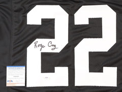 Roger Craig Signed Oakland Raiders Jersey (PSA COA) 3xSuper Bowl Champion R.B.