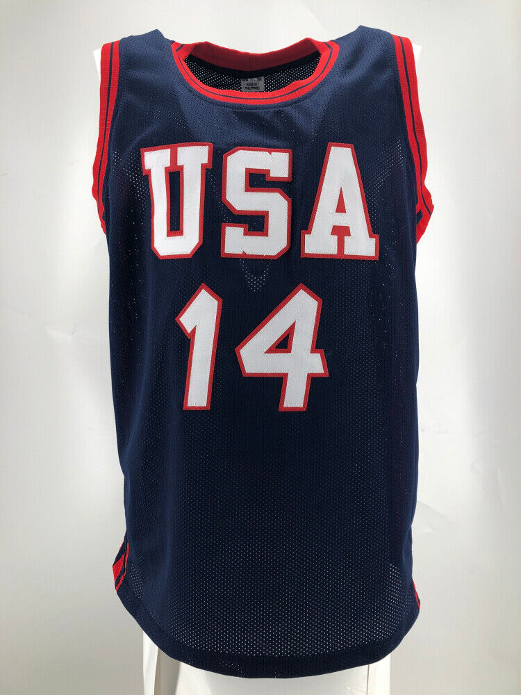 Gary Payton Signed 2000 Sydney Olympics Team USA Jersey (Beckett Hologram) Guard
