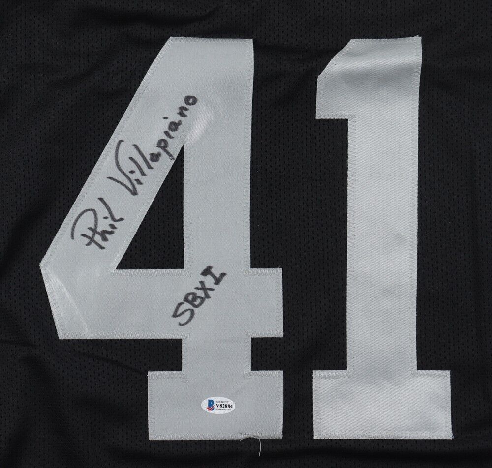 Phil Villapiano Signed Oakland Raiders Jersey Inscribed "SB XI" (Beckett) LB