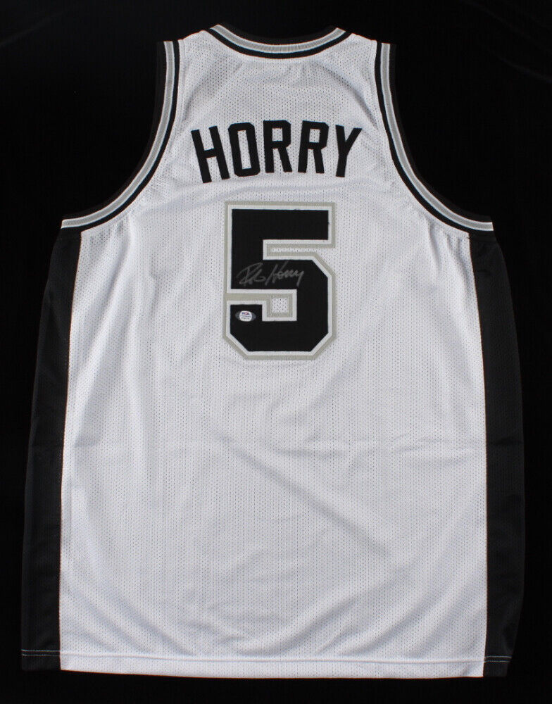 Robert Horry Signed San Antonio Spurs Jersey (PSA COA) 7x NBA Champion Forward