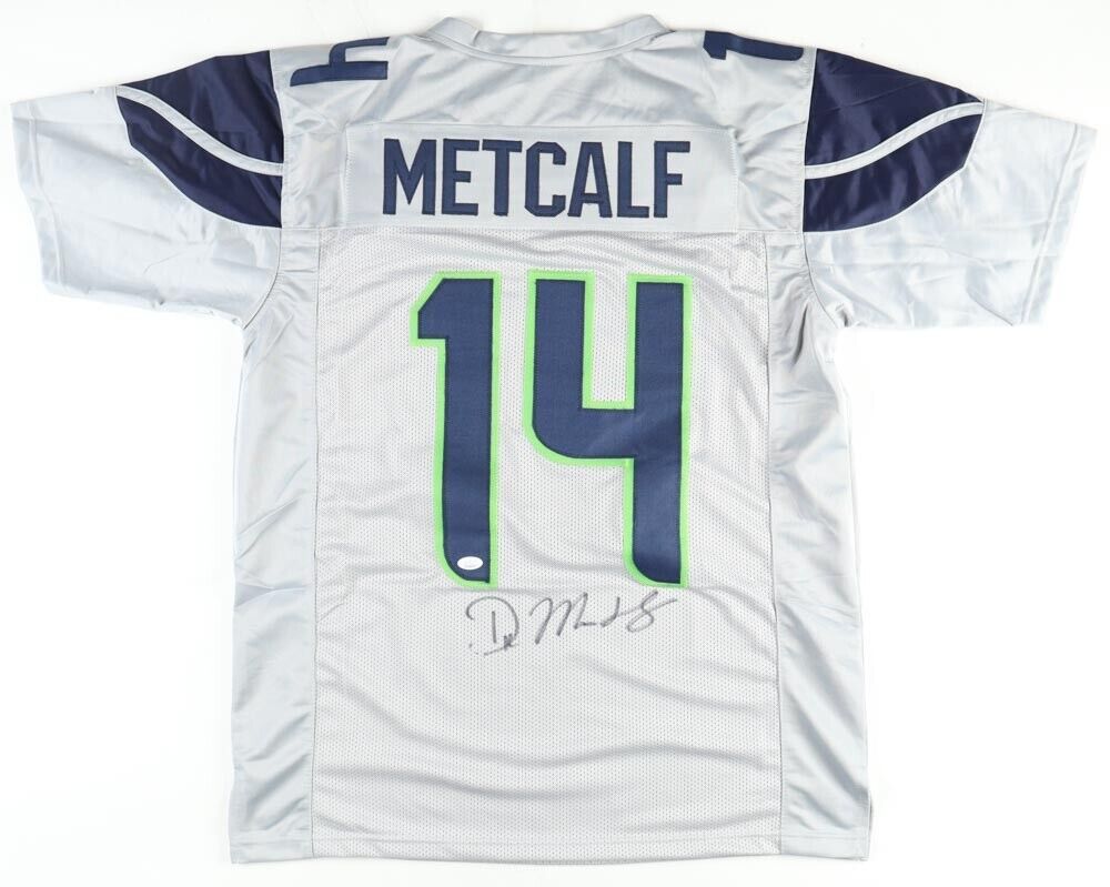 D. K. Metcalf Signed Seahawks Jersey (JSA COA) Seattle 2nd Rd Pick 2019 Ole Miss