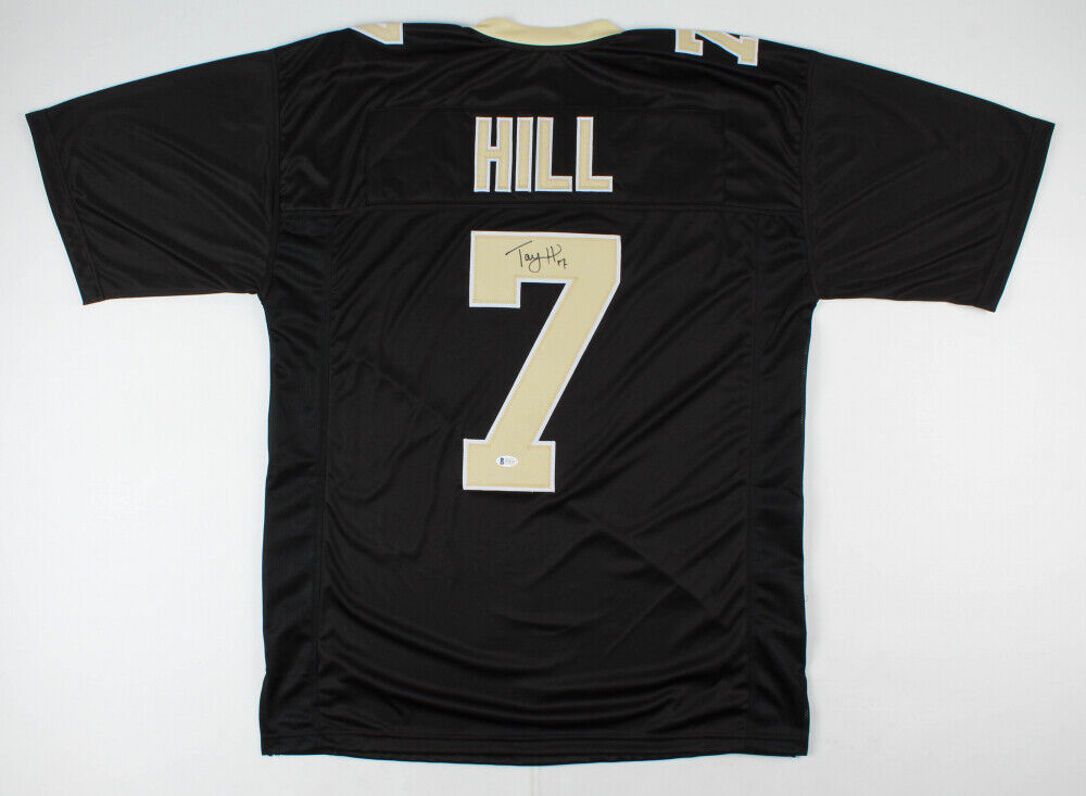 Taysom Hill Signed New Orleans Saints Jersey (Beckett COA) N O Saints Back Up QB